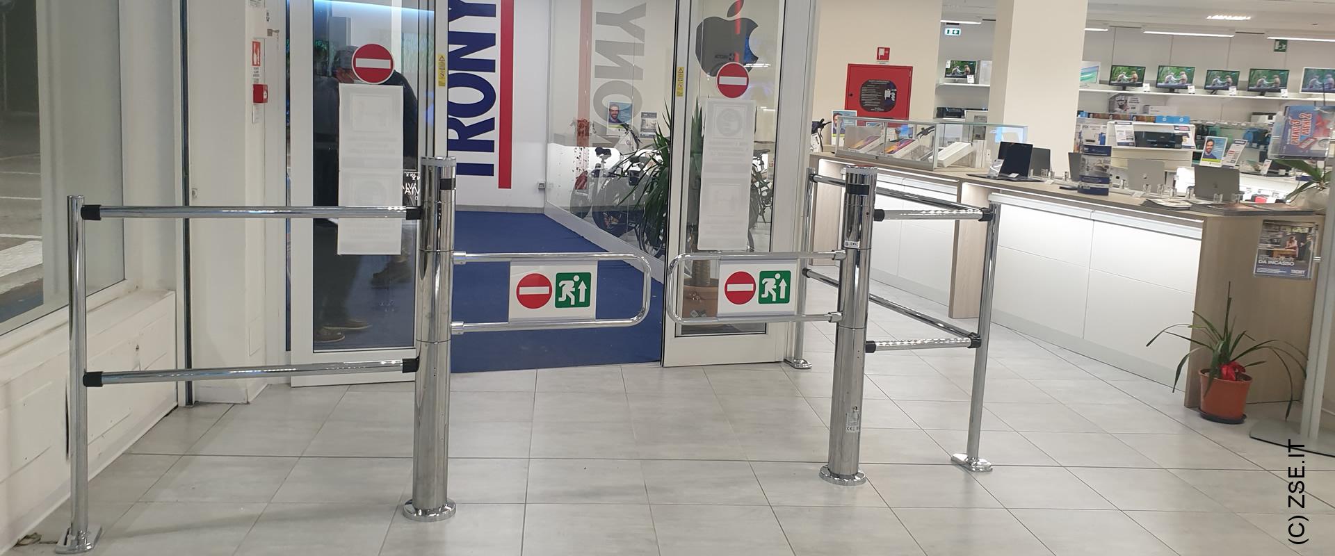 Portello Automatico Radar ingresso Punto Vendita